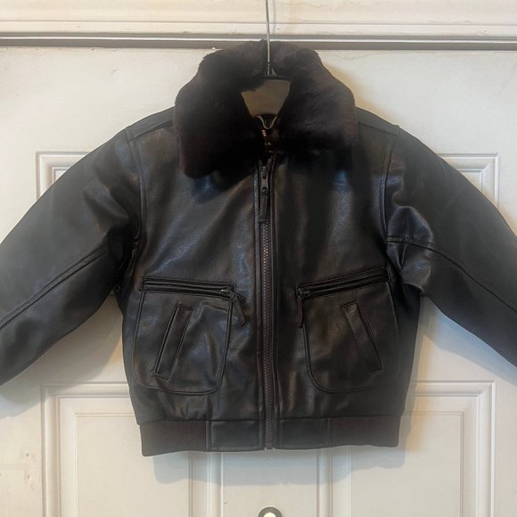 ALPHA Industries Youth Bomber Maverick Brown Jacket-Size 2T 3T 4T M & XL-NEW